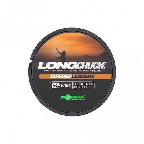 Fir înaintaș conic Korda Leader Longchuck, Clear, 0.30mm-0.47mm, 5x10m/rola