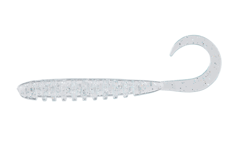 Grub Jackall Tide Curly, Clear HL Flake, 5cm, 8buc/plic