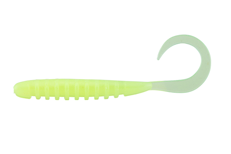 Grub Jackall Tide Curly, Glow Chart, 5cm, 8buc/plic