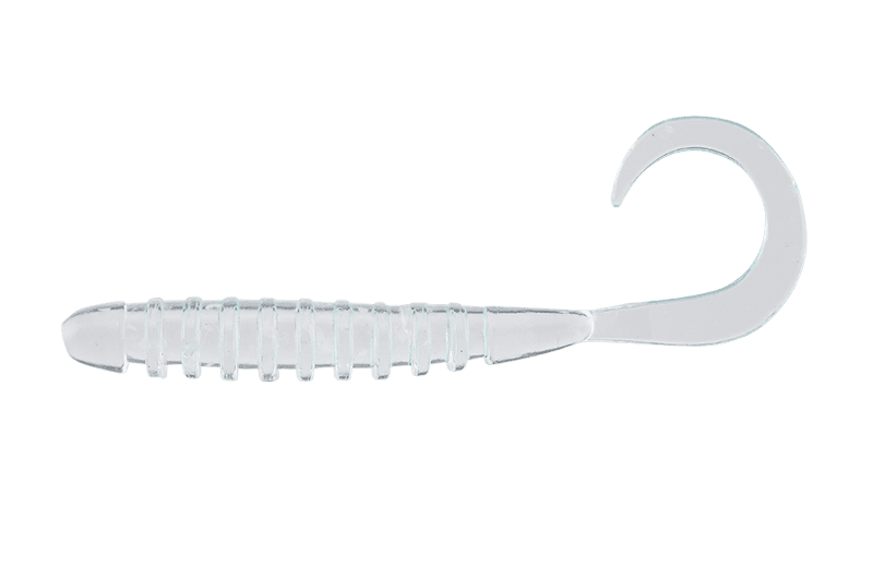 Grub Jackall Tide Curly, Clear Glow Crush, 5cm, 8buc/plic