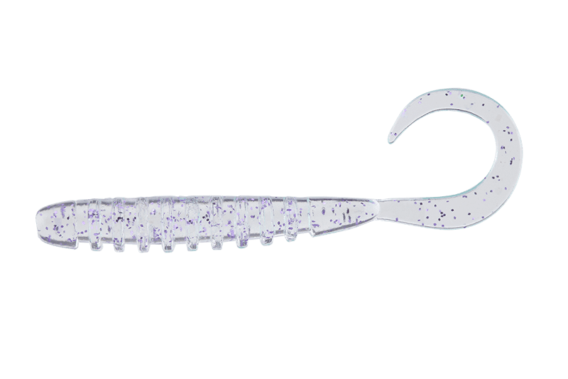 Grub Jackall Tide Curly, Clear Prism Neon, 5cm, 8buc/plic