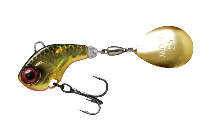 Spinnertail Jackall Deracoup Spinner, HL Gold&Black, 14g