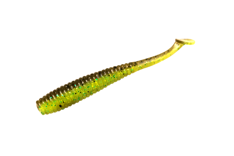 Shad Jackall I Shad Tail, Green Pumpkin Chart, 7.1cm, 6buc/plic