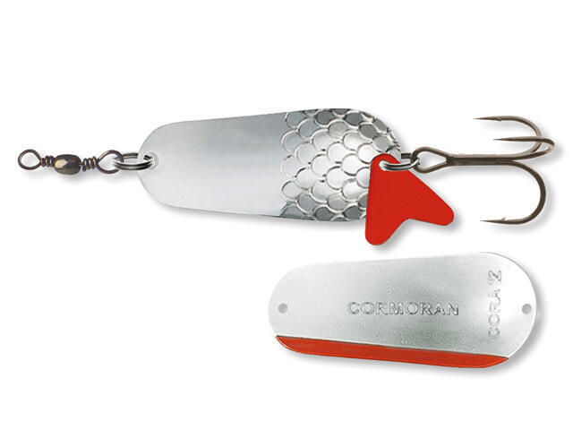 Linguriță oscilantă Cormoran Cora Z, Silver/Silver, 8cm/45g