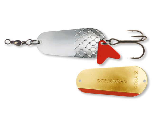 Linguriță oscilantă Cormoran Cora Z, Silver/Gold, 8cm/45g