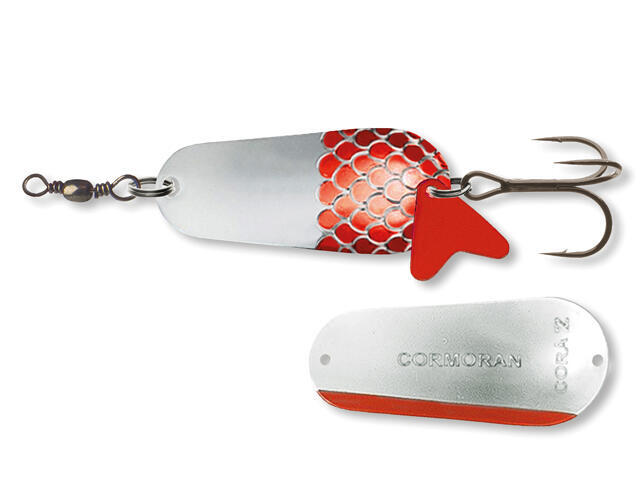 Linguriță oscilantă Cormoran Cora Z, Silver Red SC, 8cm/45g