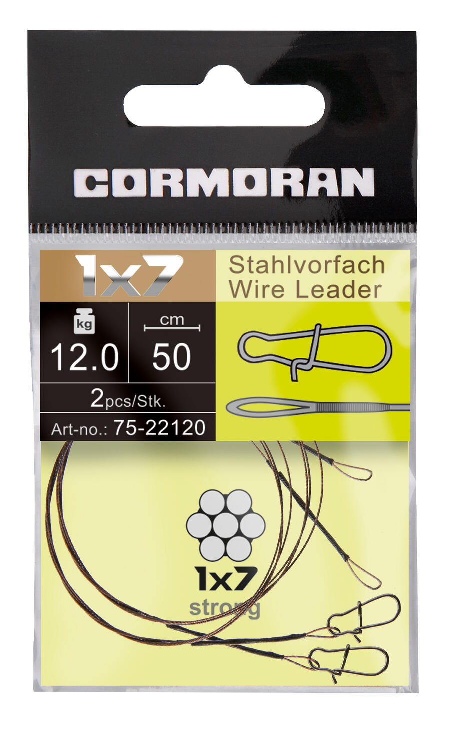 Strună Cormoran 1x7, 50cm/12kg, 2buc/plic
