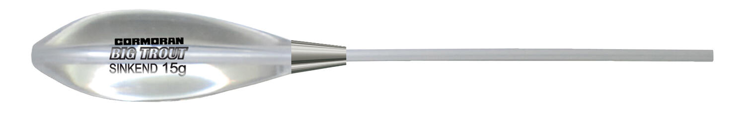 Plută culisantă Cormoran Sbirolino Fsk Fast Sinking, 15g, Transparentă