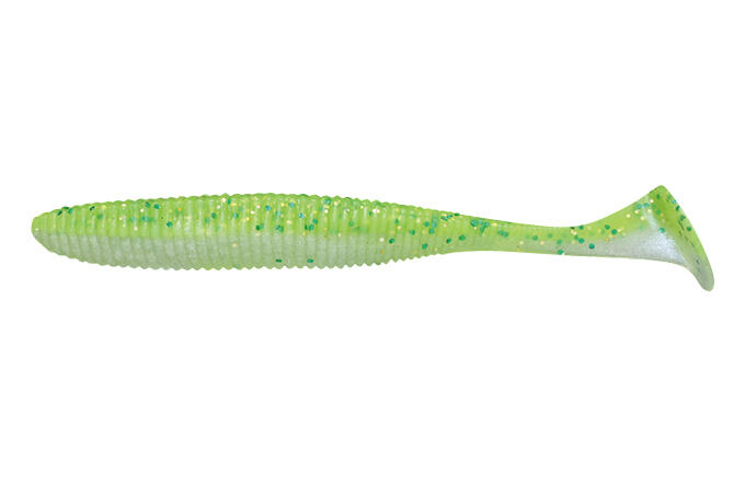 Shad Jackall Rhythm Wave, Chartreuse Back, 7cm, 8buc/plic