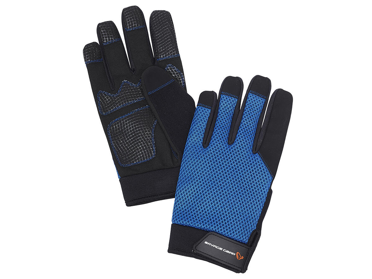 Mănuși Savage Gear Aqua Mesh, Sea Blue, X-Large