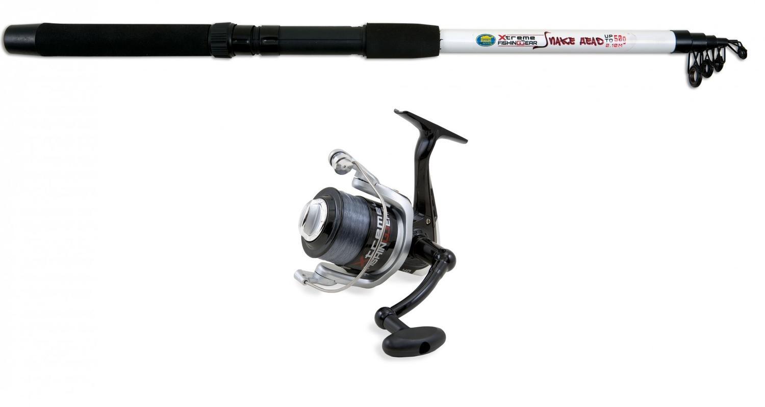 Combo Lansetă telescopică Lineaeffe Xtreme Snake Head 1.80m/50g + Mulinetă Lineaeffe S20