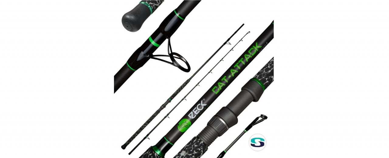 Lansetă Zeck Cat-Attack Stone, 2.80m/320g, 2buc