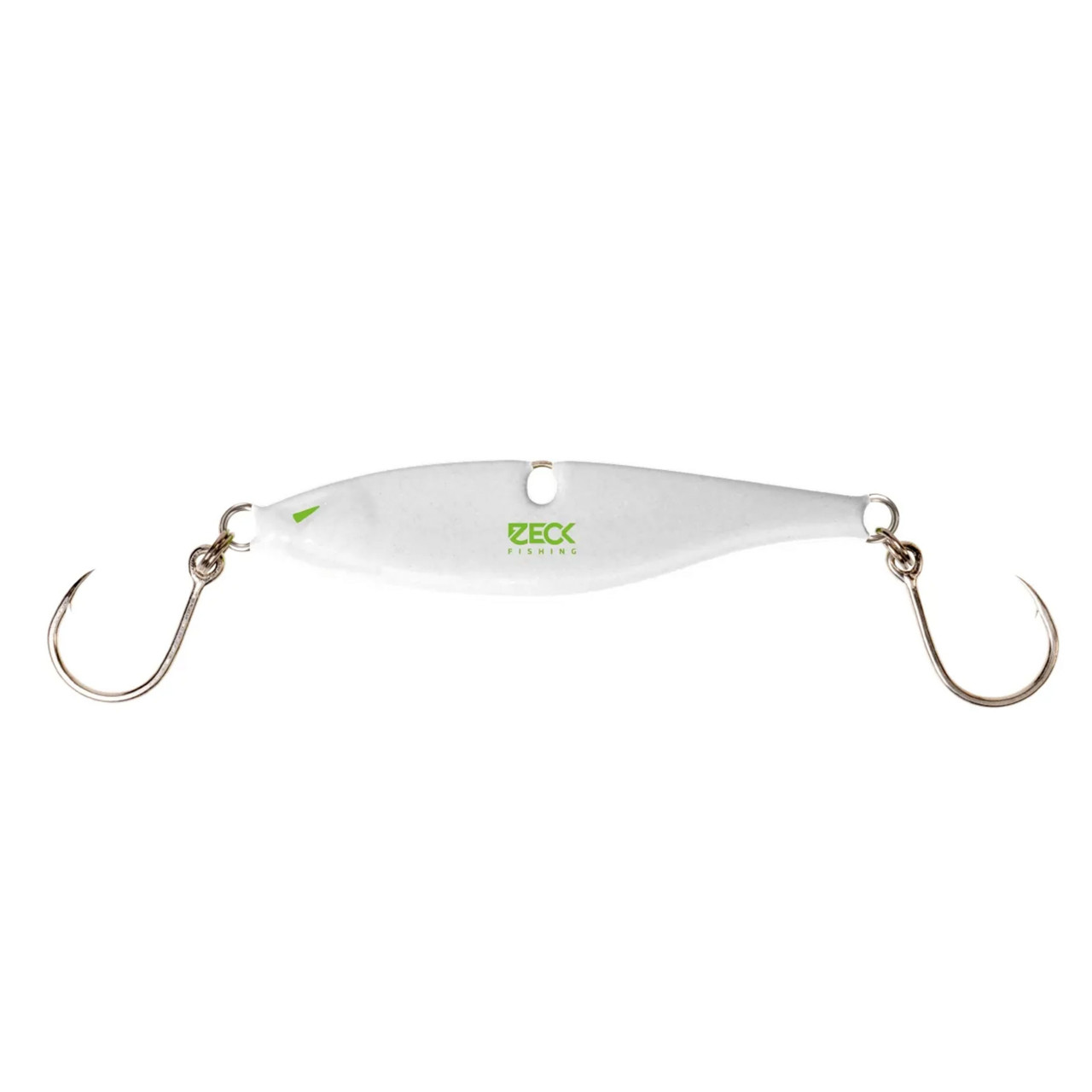 Lingură Zeck Rattlin' Vertical Jig, White, 140g