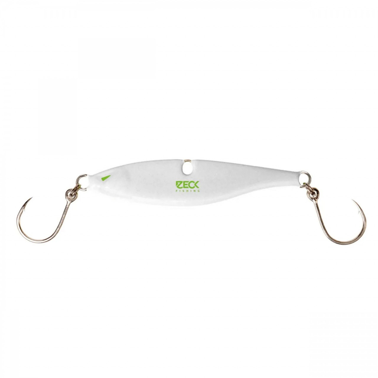 Lingură Zeck Rattlin' Vertical Jig, White, 55g