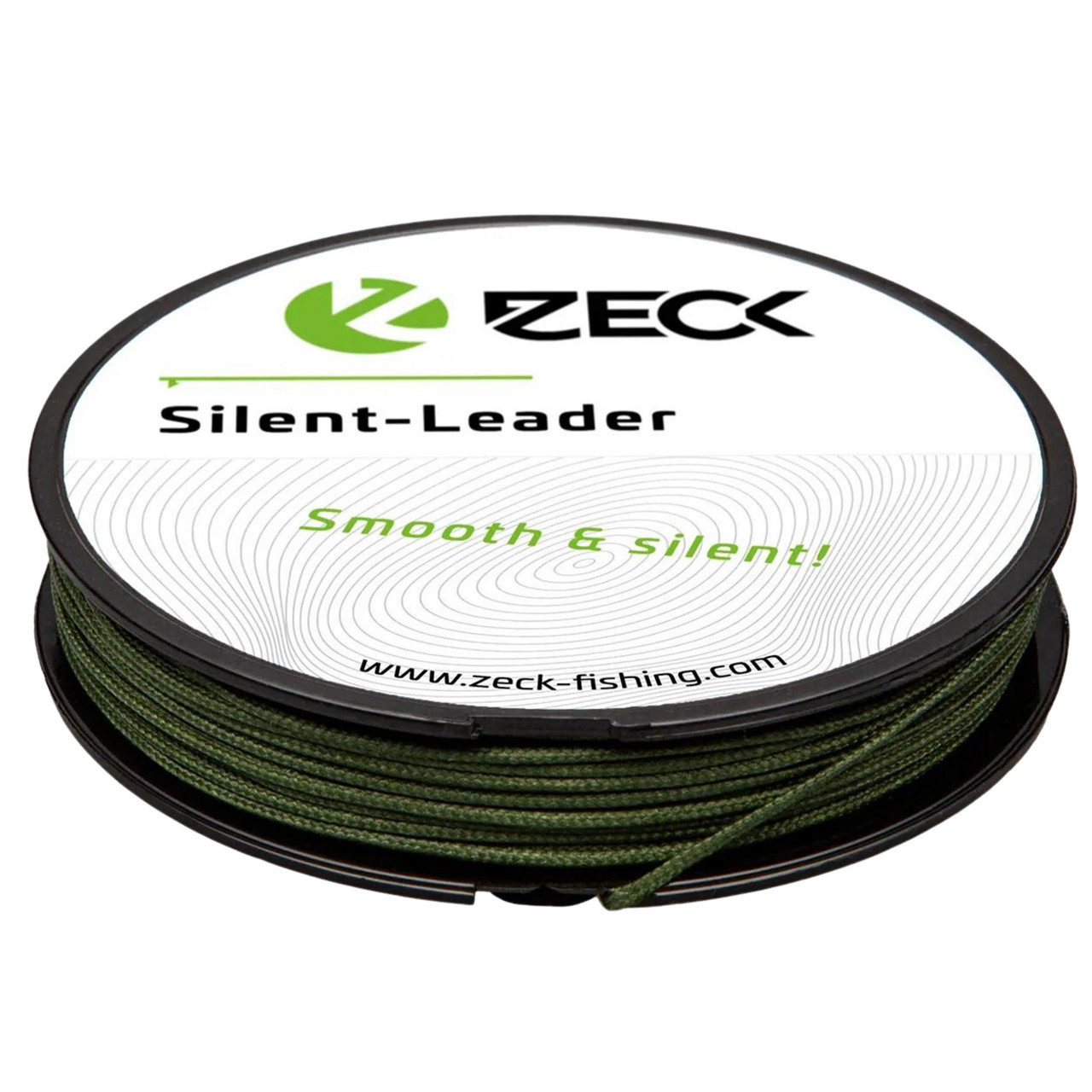 Fir textil înaintaș Zeck Silent Leader, Dark Green, 0.9mm/68kg/20m