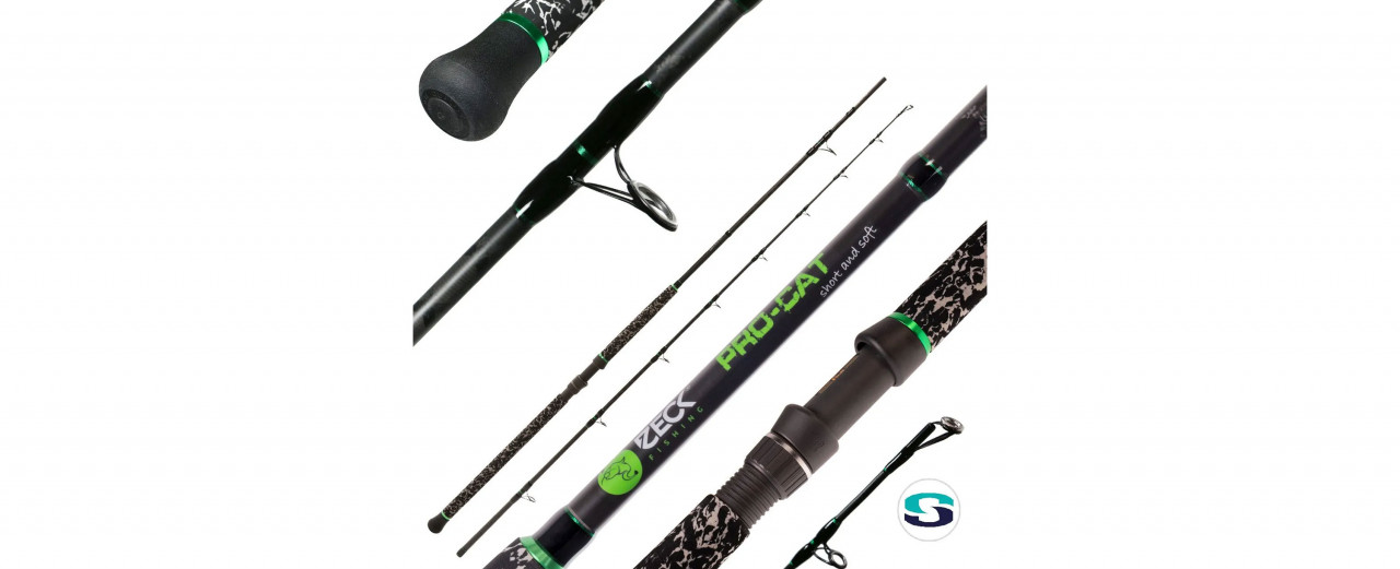 Lansetă Zeck Pro-Cat Short&Soft, 2.80m/300g, 2buc