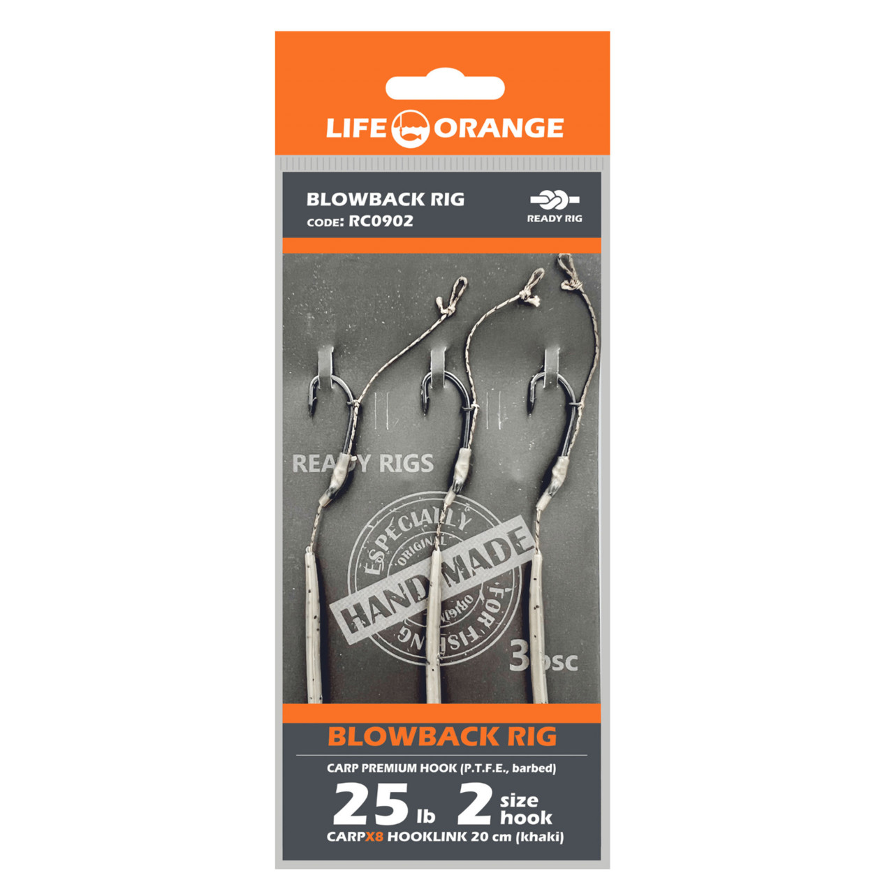 Rig Crap Blowback 08 Orange Series 9 No.8 15lb 3buc