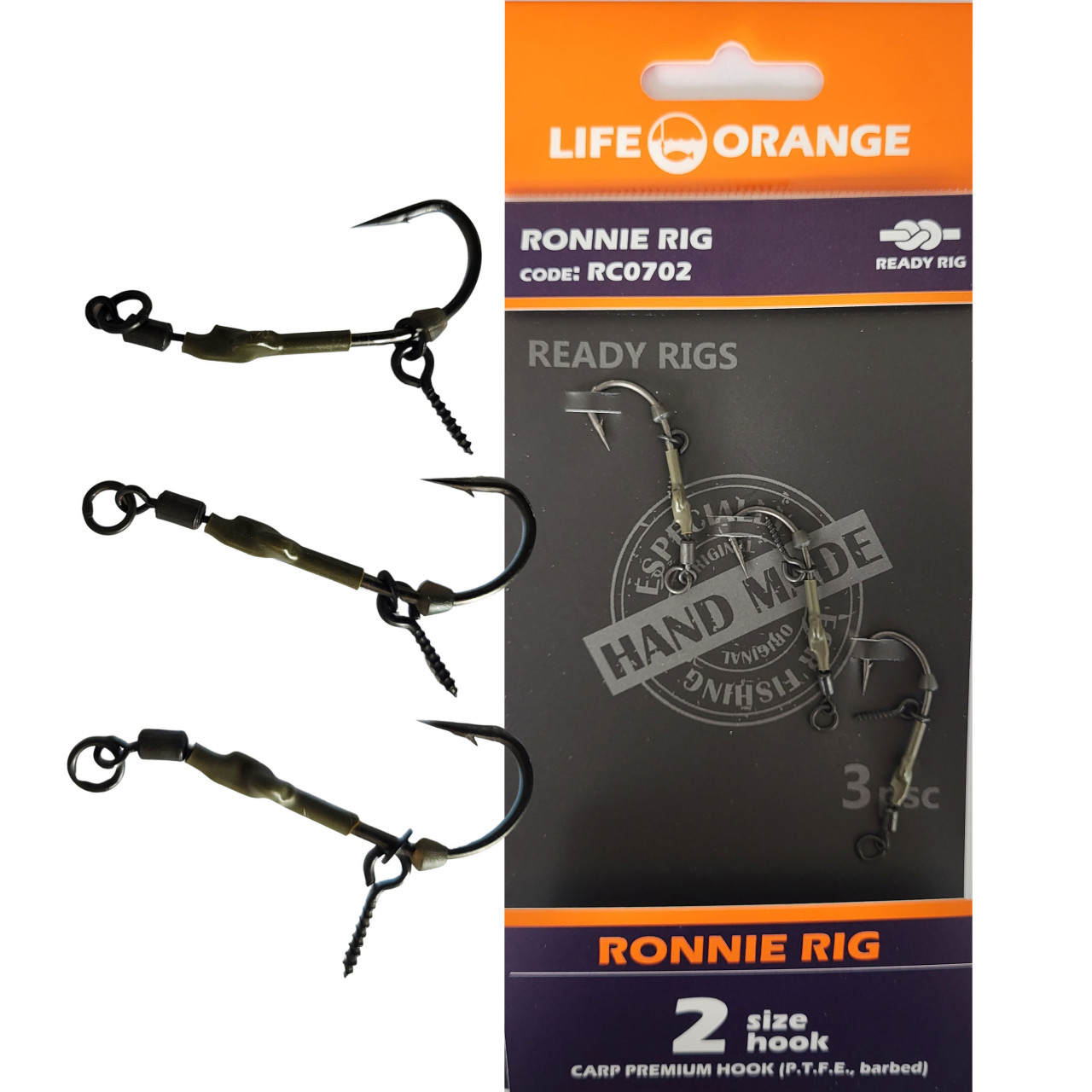 Rig Crap Ronnie Rig 04 Orange Series 7 No.4 20lb 3buc