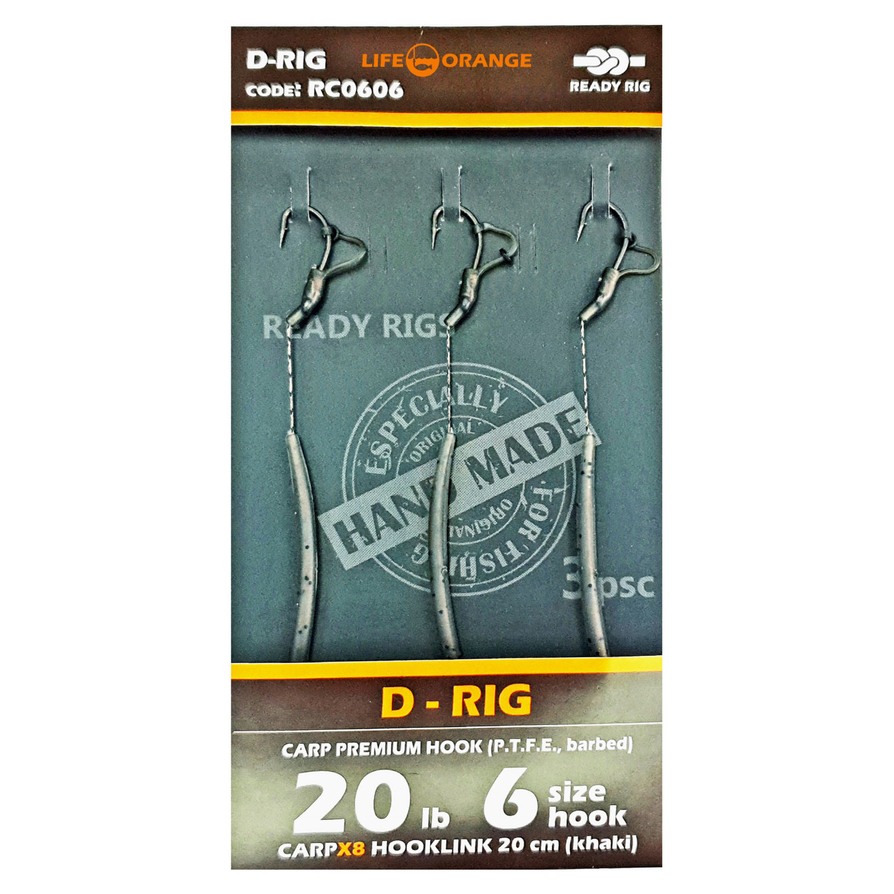 Rig Crap D-Rig 06 Orange Series 6 No.6 20lb 20cm 3buc