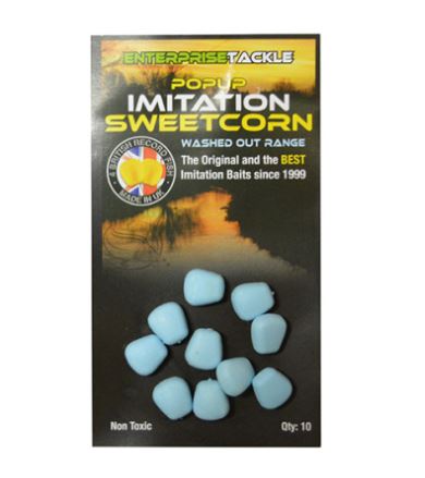 Porumb artificial Enterprise Tackle Pop-up Imitation Sweetcorn Washed Out Range, Blue, 10buc/plic