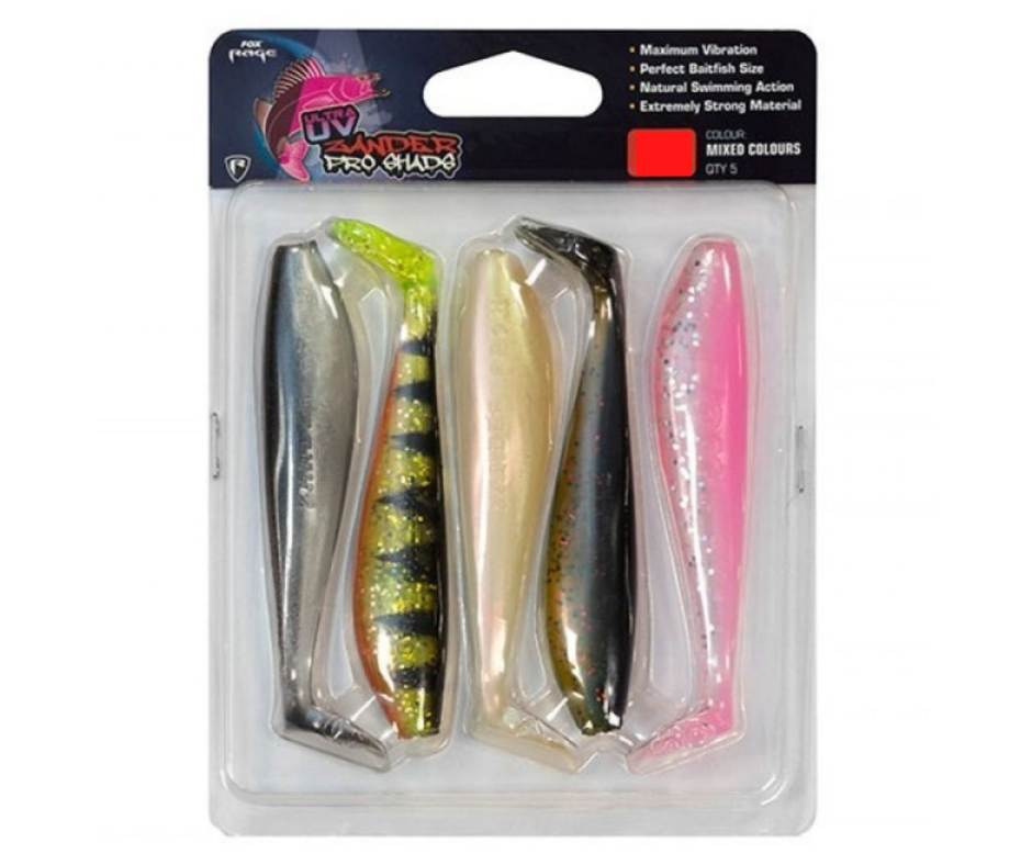 SHAD FOX RAGE ZANDER PRO ULTRA UV MIXED COLOUR 14CM 5BUC/PLIC