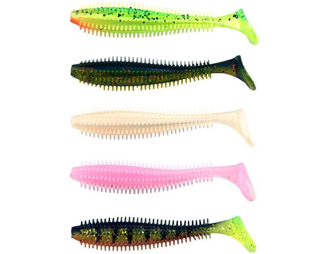 Grub Fox Rage Spikey Shad Ultra UV Mixed Colours 6cm 5buc/plic