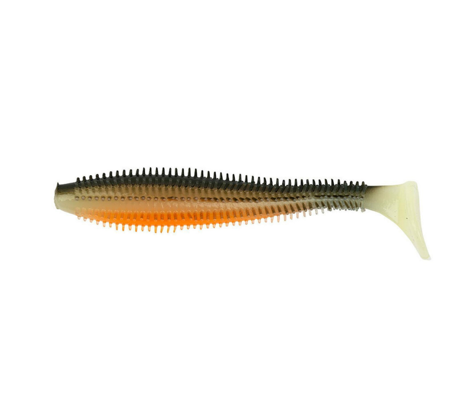Grub Fox Rage Spikey Shad UV, Hot Olive, 12cm