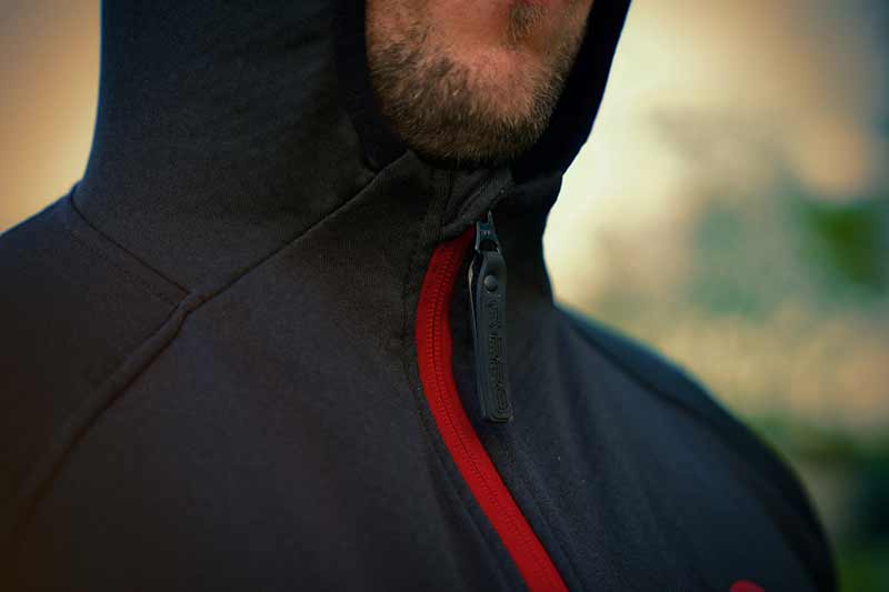 Hanorac Fox Rage Pro Series Technical Hoody, Storm Grey & Chilli Red, Small