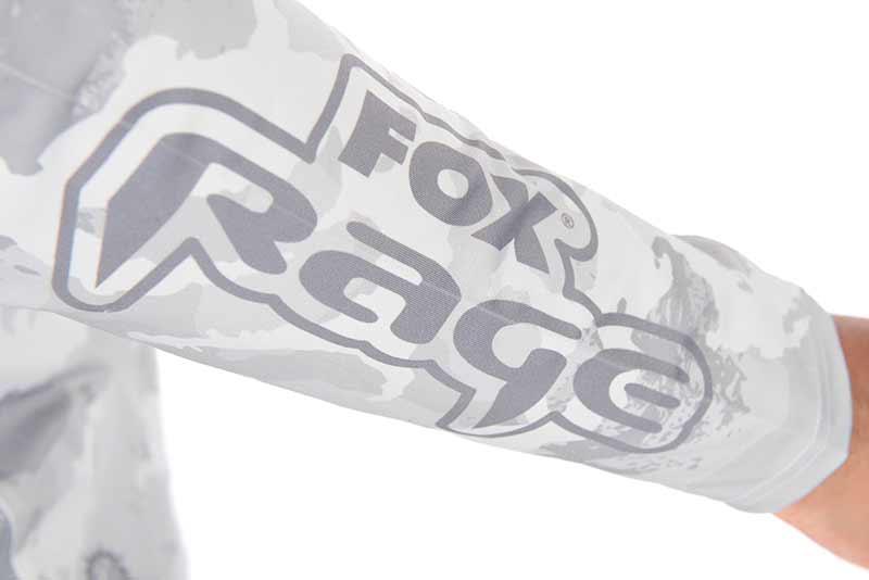 Bluză cu protecție UV Fox Rage UV Hooded Top, Light Camo, Medium
