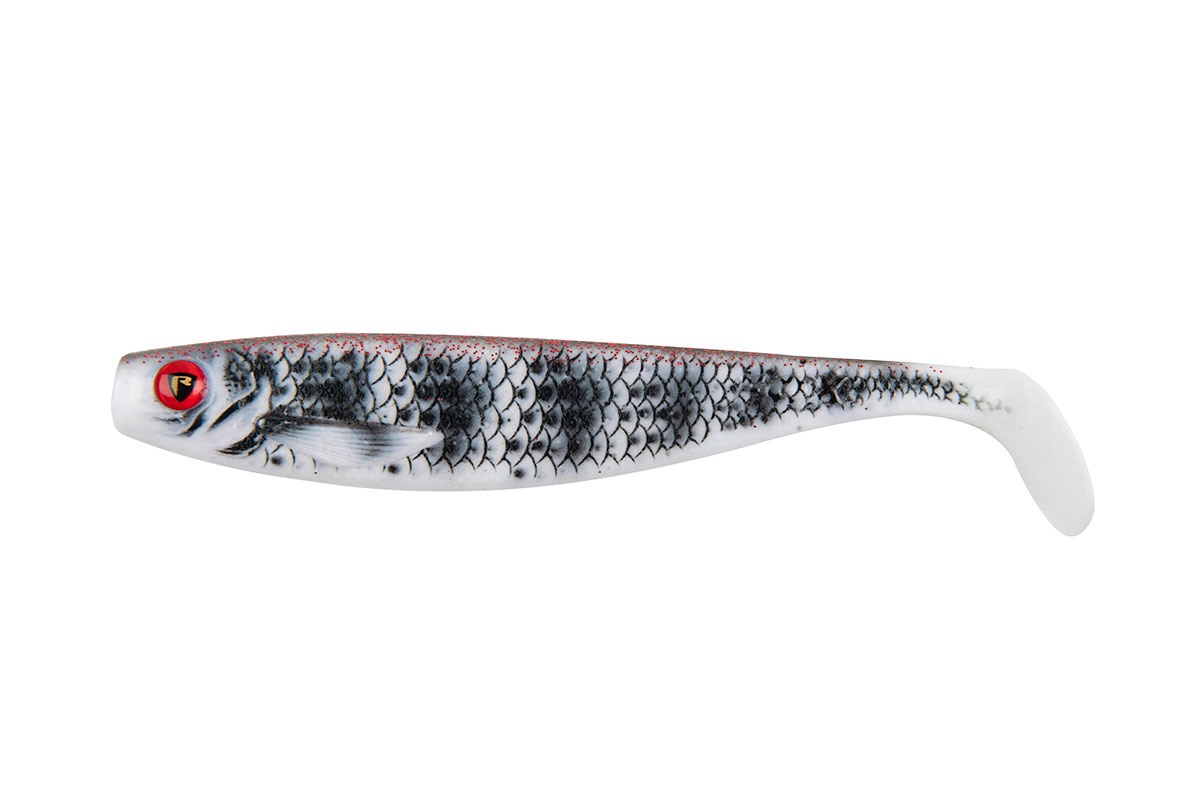 Shad Fox Rage Pro Shad, Ultra UV Zebra, 10cm, 1buc/plic