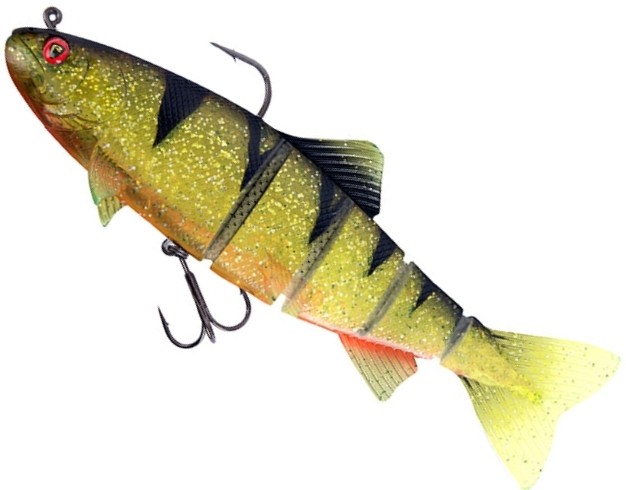 SWIMBAIT FOX RAGE REPLICANT TROUT JOINTED SHALLOW UV PERCH 40G 14CM