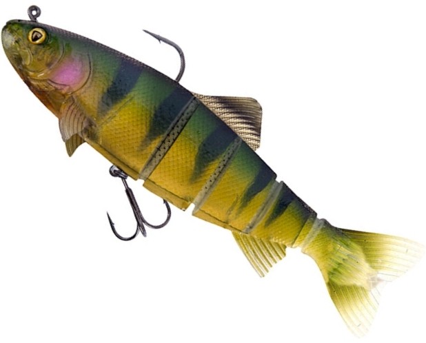 SWIMBAIT FOX RAGE REPLICANT® TROUT JOINTED SHALLOW UV STICKLEBACK  40G 14CM