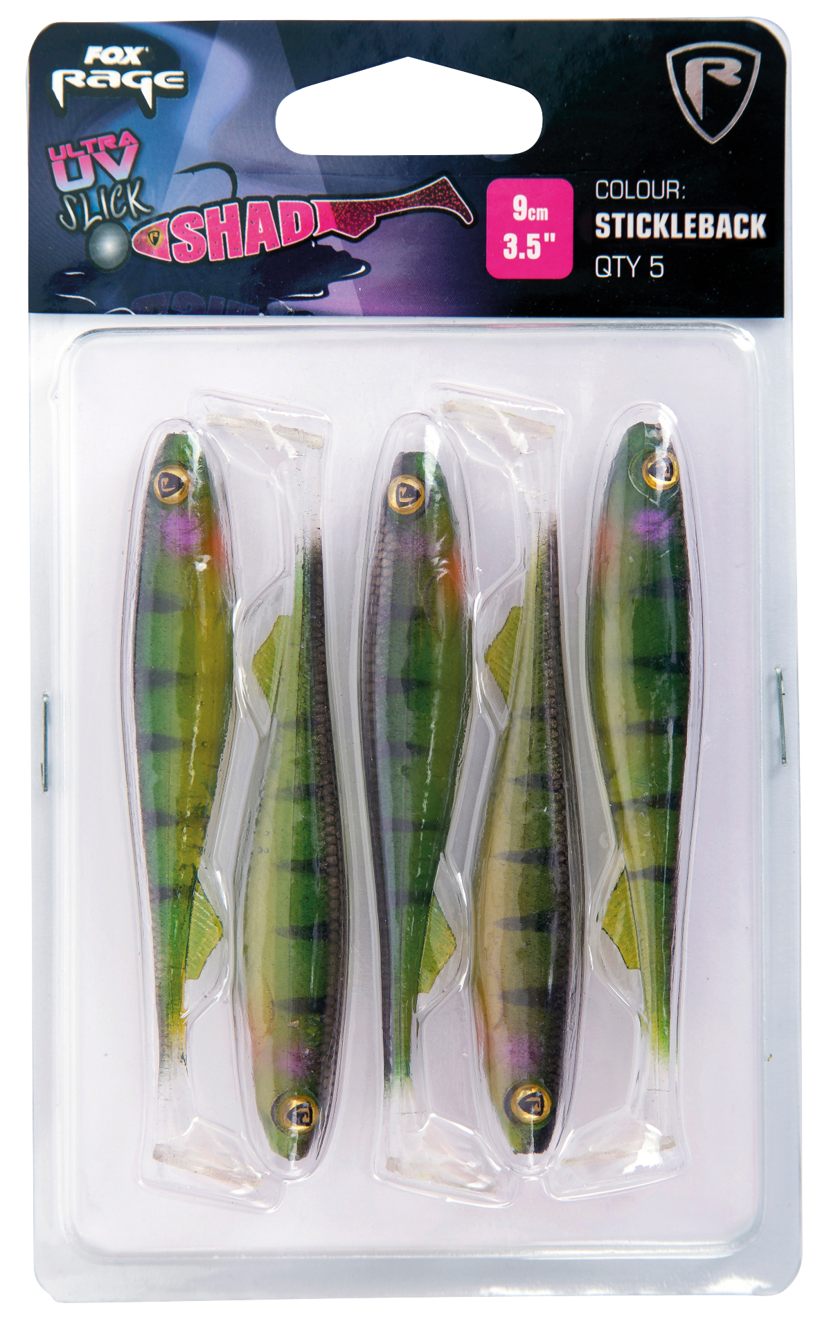 SHAD FOX RAGE SLICK SHAD ULTRA UV STICKLEBACK 11CM 4BUC/PLIC