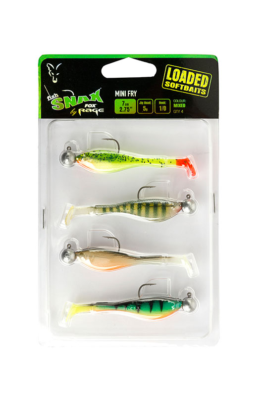 SHAD FOX RAGE MINI FRY LOADED  MIXED COLOUR  7CM   5G  NR.1/0  4BUC/PLIC