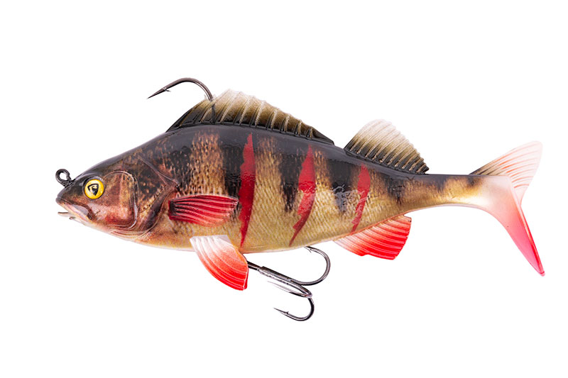 SWIMBAIT FOX RAGE REALISTIC PERCH REPLICANT®  SN WOUNDED PERCH  10CM  20G