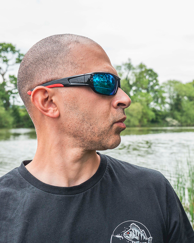 Ochelari polarizați Fox Rage Shield Wraps, Mirror Blue