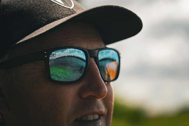 Ochelari Polarizați Fox Rage Transparent Black Brown Lens Mirror Blue