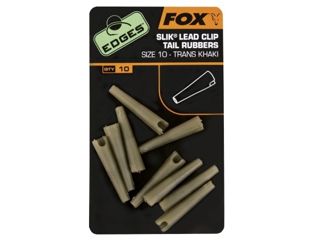 CONURI FOX EDGES™ SILK® LEAD CLIP TAIL RUBBER  NR.10  10BUC/PLIC