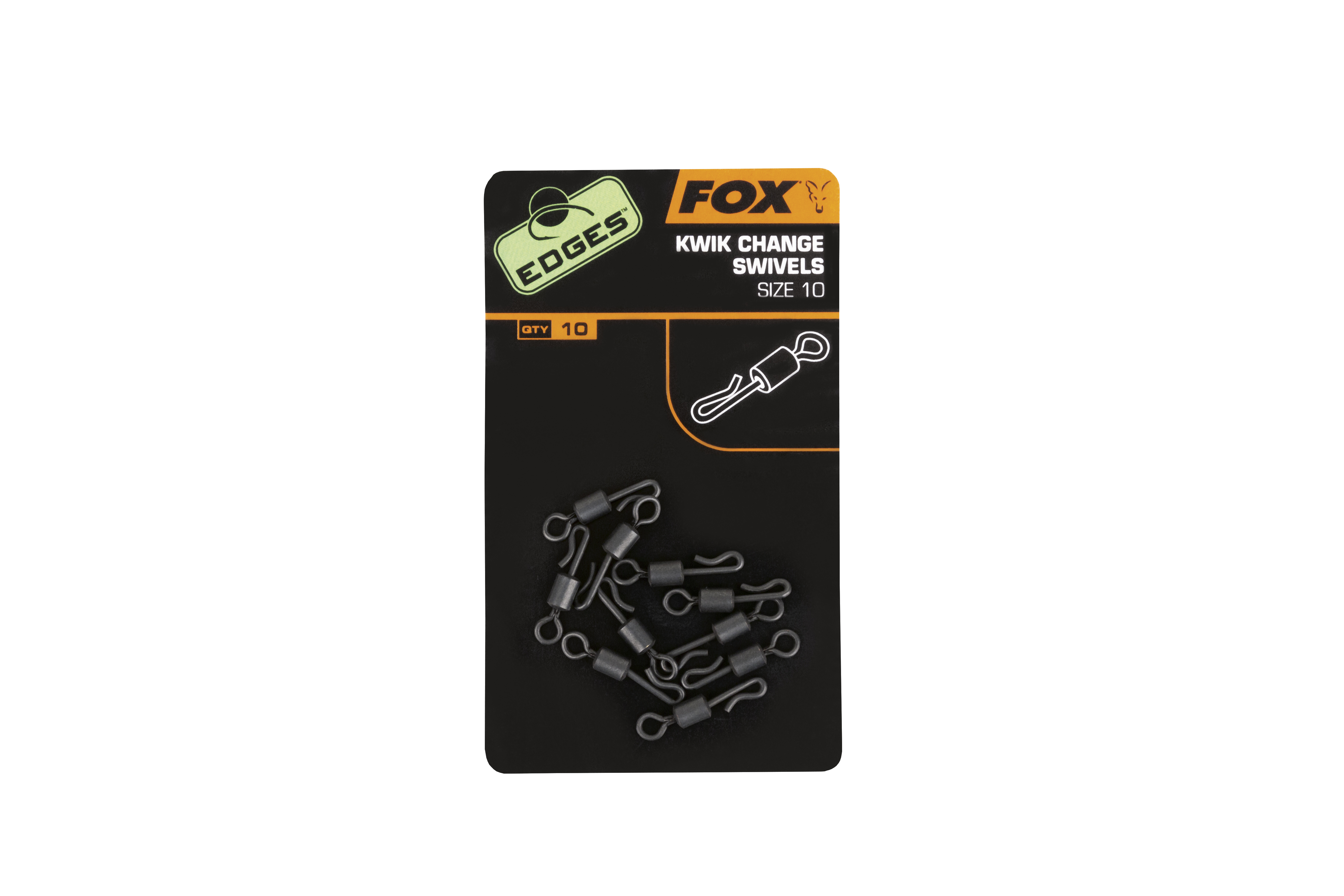 VÂRTEJ FOX EDGES™ KWIK CHANGE SWIVEL  NR.10  10BUC/PLIC