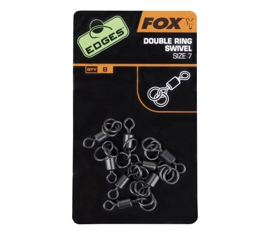 VÂRTEJ FOX EDGES™ DOUBLE RING SWIVEL NR.7 8BUC/PLIC