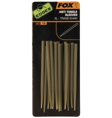 CONURI FOX EDGES™ ANTI TANGLE SLEEVES XL, 15BUC/PLIC