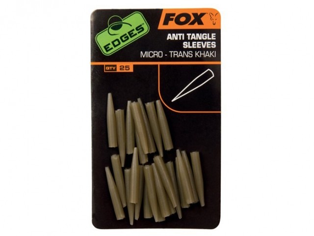 CONURI FOX EDGES™ ANTI TANGLE SLEEVES MICRO, 25BUC/PLIC