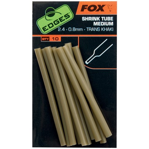 TUB TERMOCONTRACTABIL FOX EDGES™ SHRINK TUBE MEDIUM 2.4-0.8MM 10BUC/PLIC