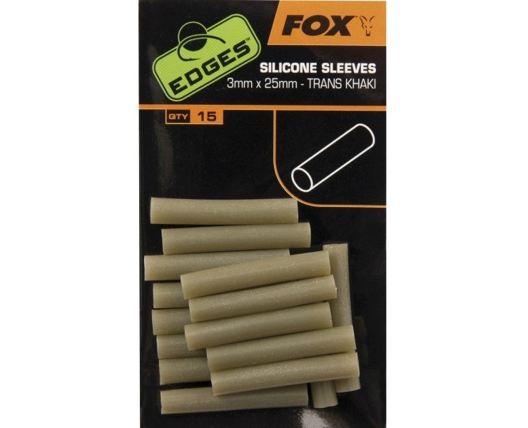 TUB FOX EDGES™ SILICONE SLEEVES 3MM X 25MM 15BUC/PLIC
