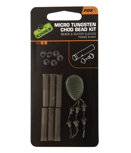 KIT FOX EDGES™ MICRO TUNGSTEN CHOD BEAD 3X6BUC/PLIC