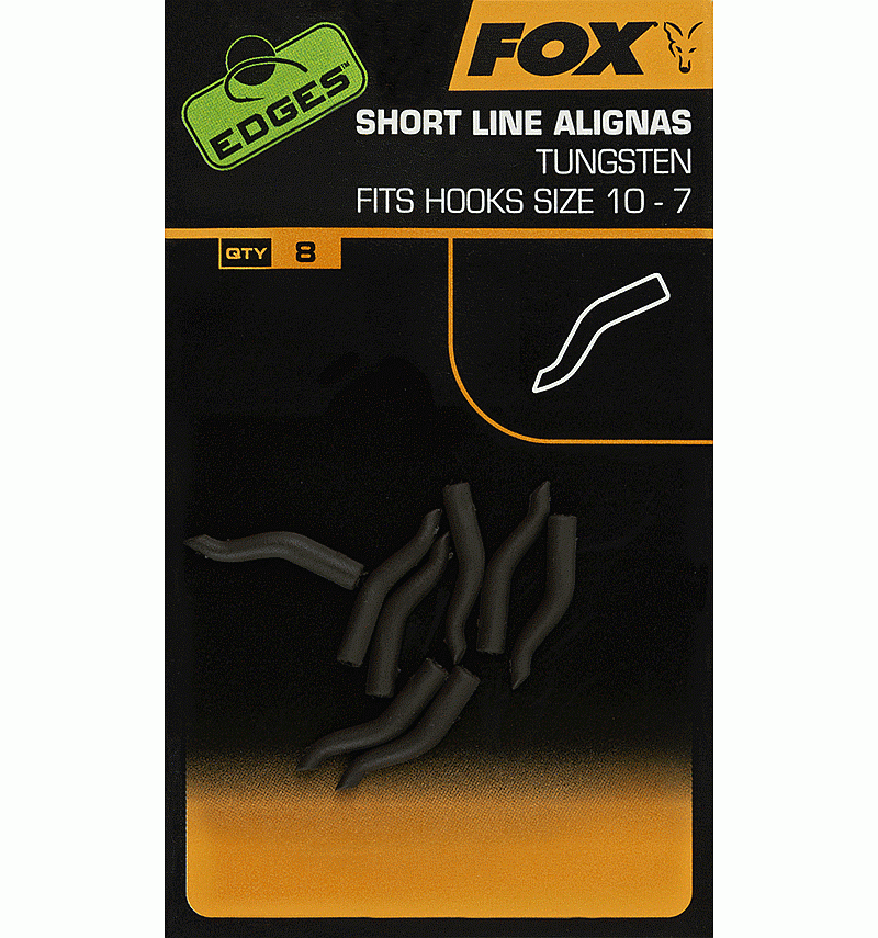 LINE ALIGNER FOX EDGES™ SHORT LINE ALIGNAS TUNGSTEN  NR.10-7  8BUC/PLIC