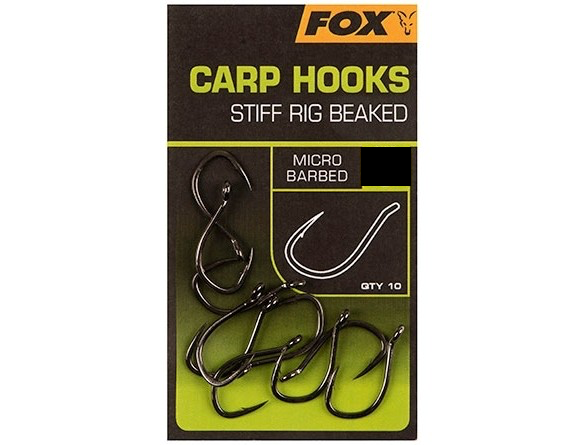 CÂRLIGE FOX STIFF RIG BEAKED NR.6 10BUC/PLIC