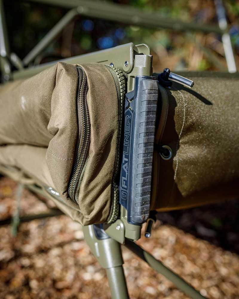 Pat Fox Flatliner X Bedchair, 217x94x55cm