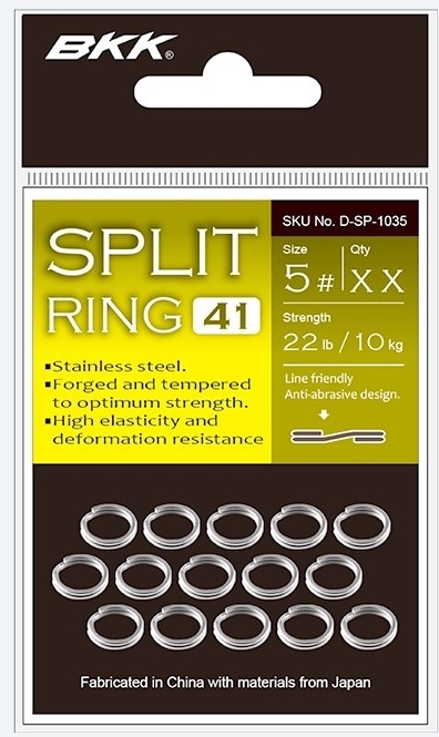 Inele despicate BKK Split Ring SS-41, Nr.2/7kg, 20buc/plic