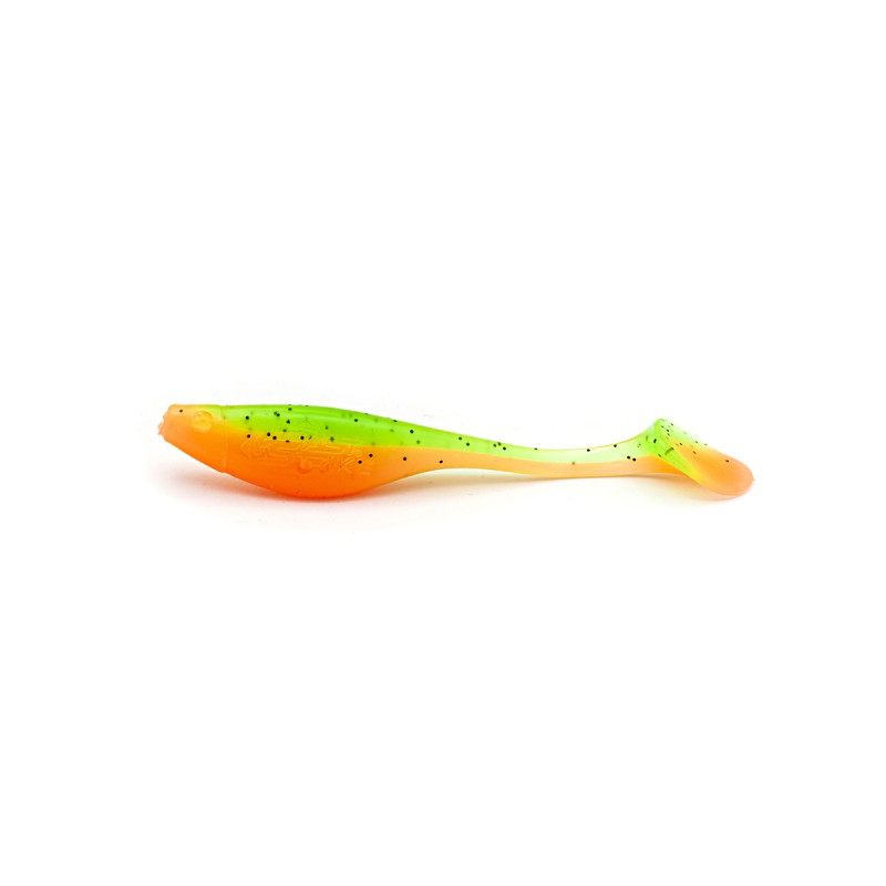 Shad Fast Strike Huky Kuky, Orange Green, 7.5cm/2.7g, 10buc/plic